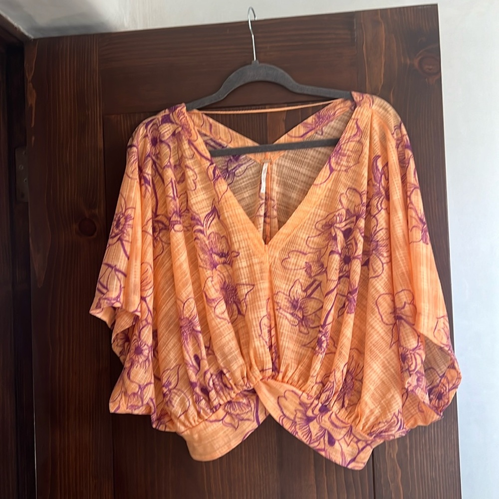 Free People One Dance Floral Print Top